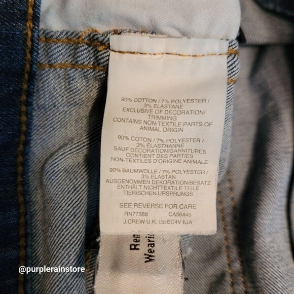 Madewell Jeans 30 Skinny Button Fly 10" High Rise Rosecliff H6319 Tummy Control - Picture 5 of 12